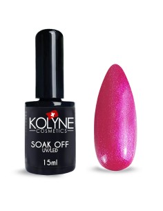 Smalto Semipermanente Glitter Fragola 15ml KOLYNE: gel polish