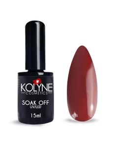 Smalto Semipermanente Rosso Marsala 15ml KOLYNE: smalto gel