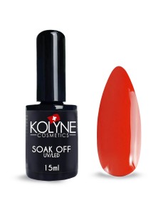 Smalto Semipermanente Rosso Fuoco 15ml KOLYNE: smalto gel unghie