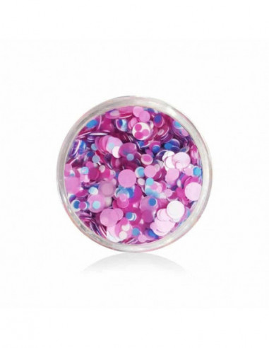 Confettis Violetta : pour les décorations de nail art - Kolyne Cosmetics